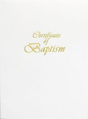 Contemporary Steel-Engraved Adult/Youth Baptism Certificate