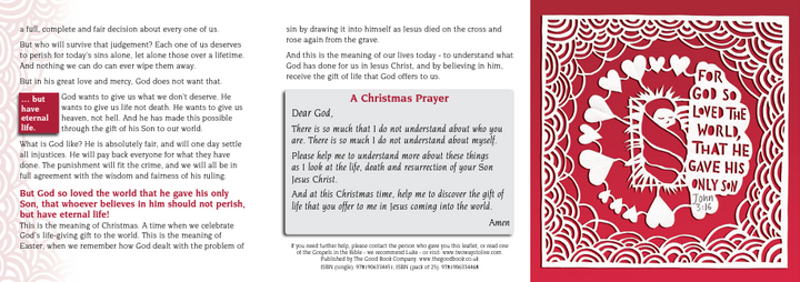 For God So Loved... Christmas Tract (Singles) - Re-vived