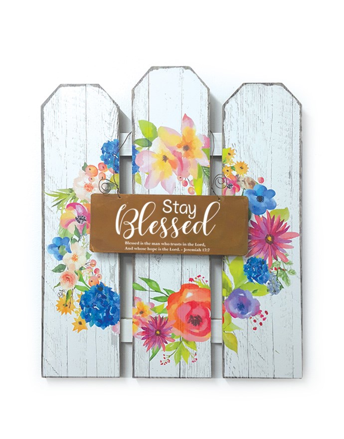 Stay Blessed Jeremiah 17:7 MDF Wall Art