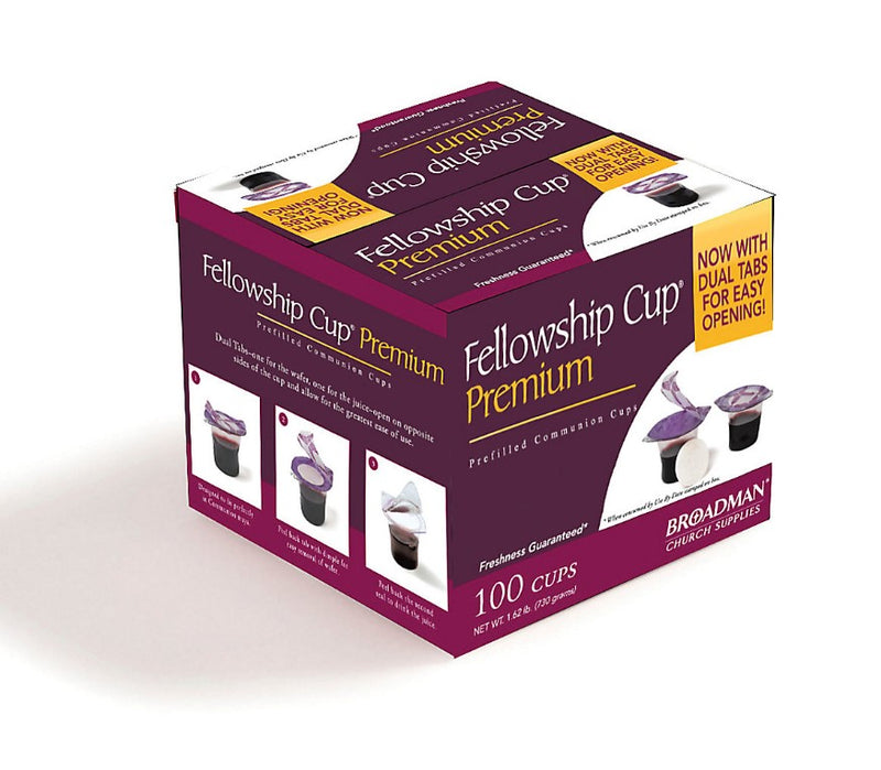 Fellowship Cup Premium Box of 100 - Prefilled Communion Cups