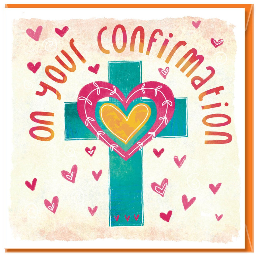 Confirmation Cross Greetings Card - Re-vived