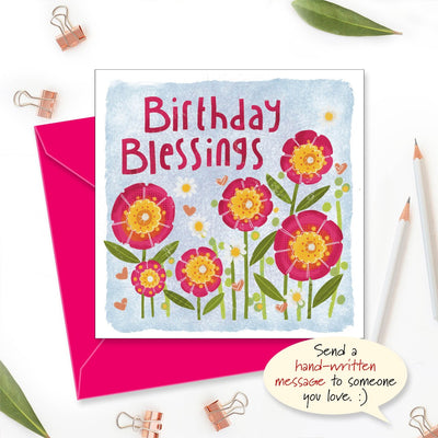Birthday Blessings Greetings Card