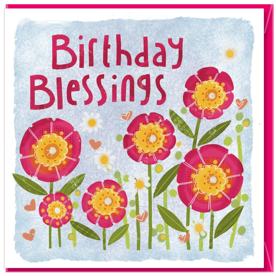 Birthday Blessings Greetings Card - Re-vived