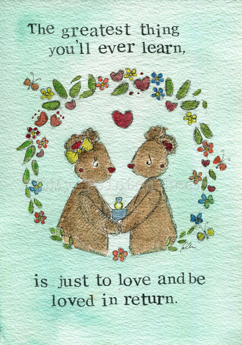 Love and be Loved Single Print