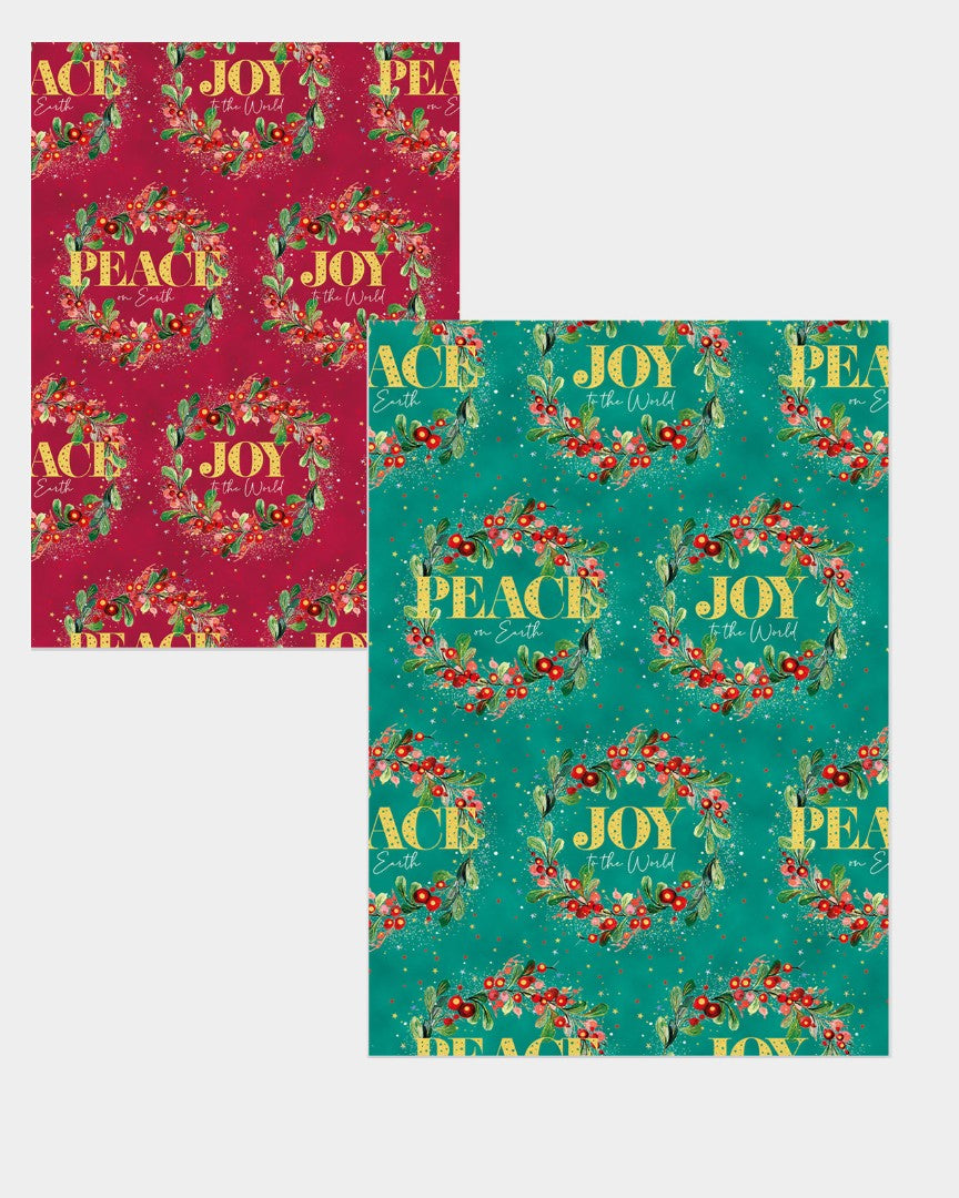 Peace & Joy Gift Wrap - Re-vived