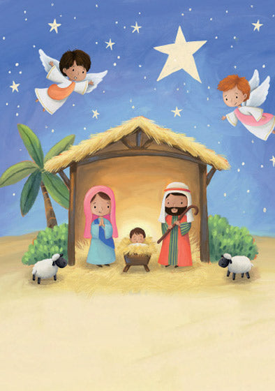 Advent Calendar Card: Cute Nativity