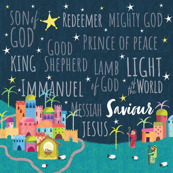 Advent Calendar Square Card: Bethlehem/Names