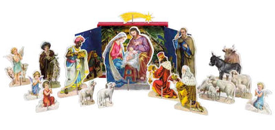 Free Standing Nativity Scene Advent Calendar