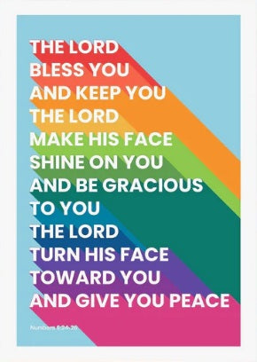 The Lord Bless You And Keep You - Numbers 6 - A3 Print