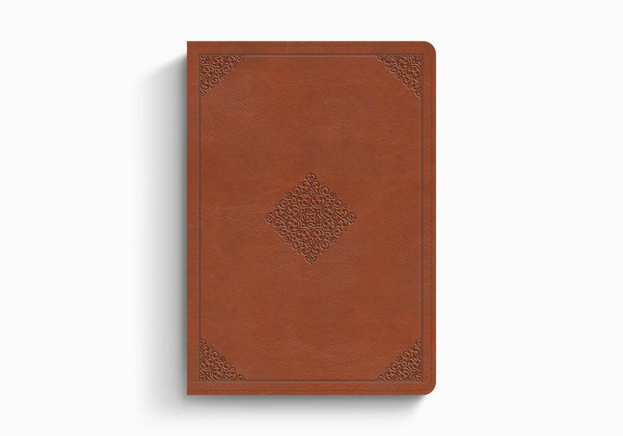 ESV Study Bible (Trutone, English Saddle, Ornament Design) - Re-vived