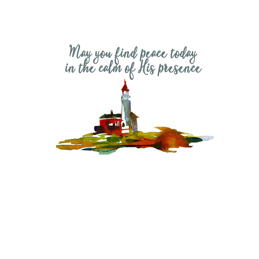 Thinking Of You. When Thou Passest Lighthouse - Greeting Card - Re-vived