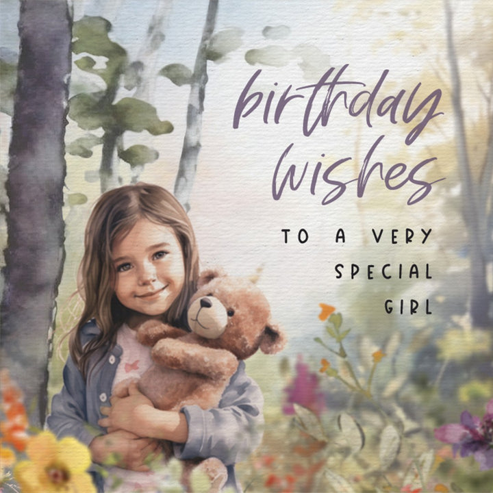 Birthday Wishes To A Very Special Girl - Greeting Card - Re-vived