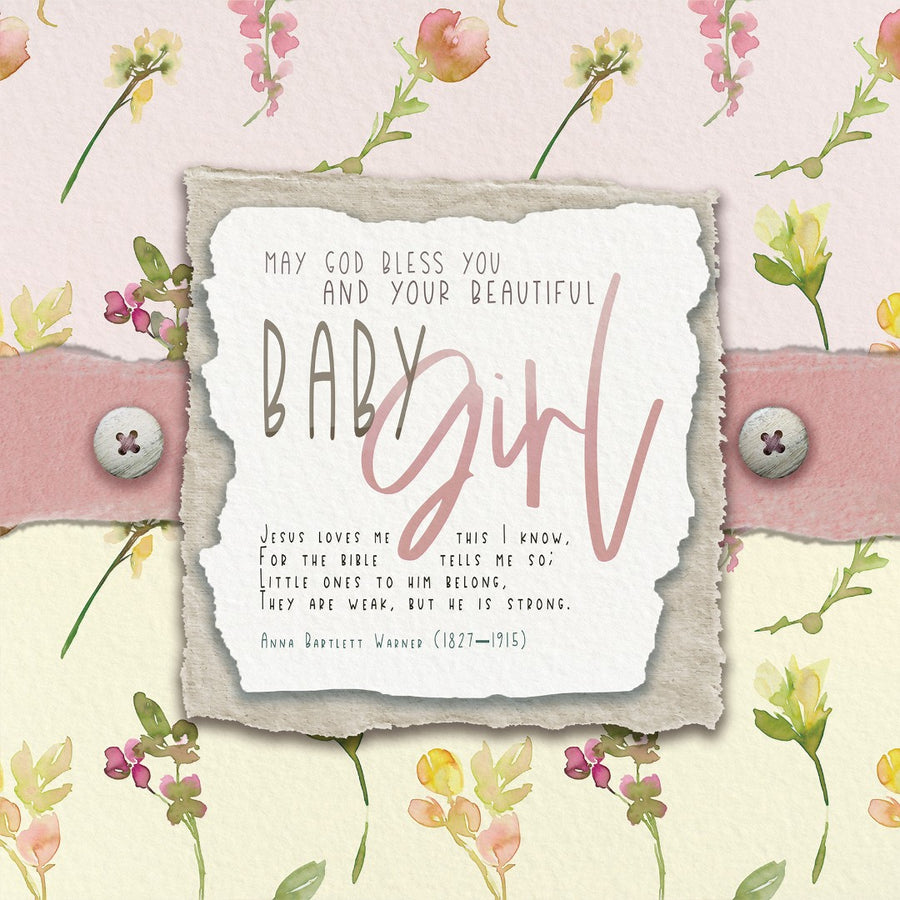 Beautiful Baby Girl. - Greeting Card - Re-vived