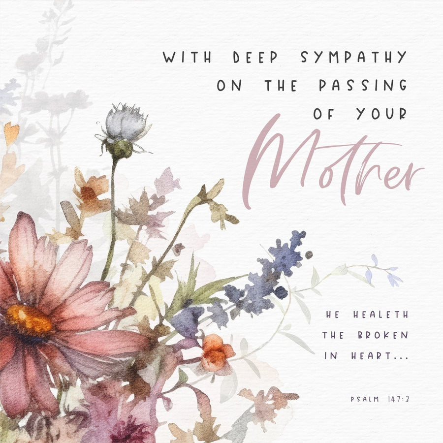 With Deep Sympathy On The Passing Of Your Mother - Greeting - Re-vived