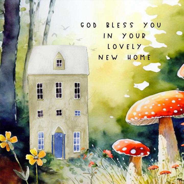 God Bless You In Your Lovely New Home - Greeting Card - Re-vived