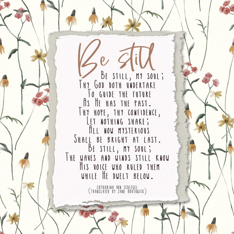 Be Still, My Soul Hymn - Greeting Card - Re-vived