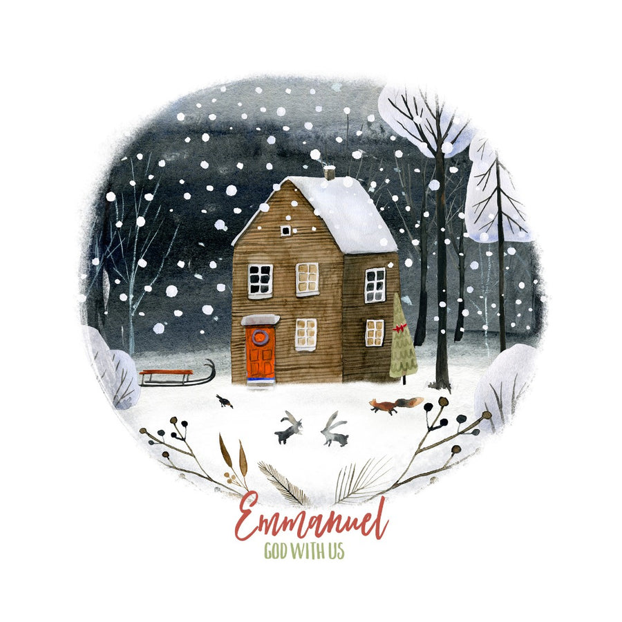 Emmanuel God With Us - Christmas Card - Re-vived