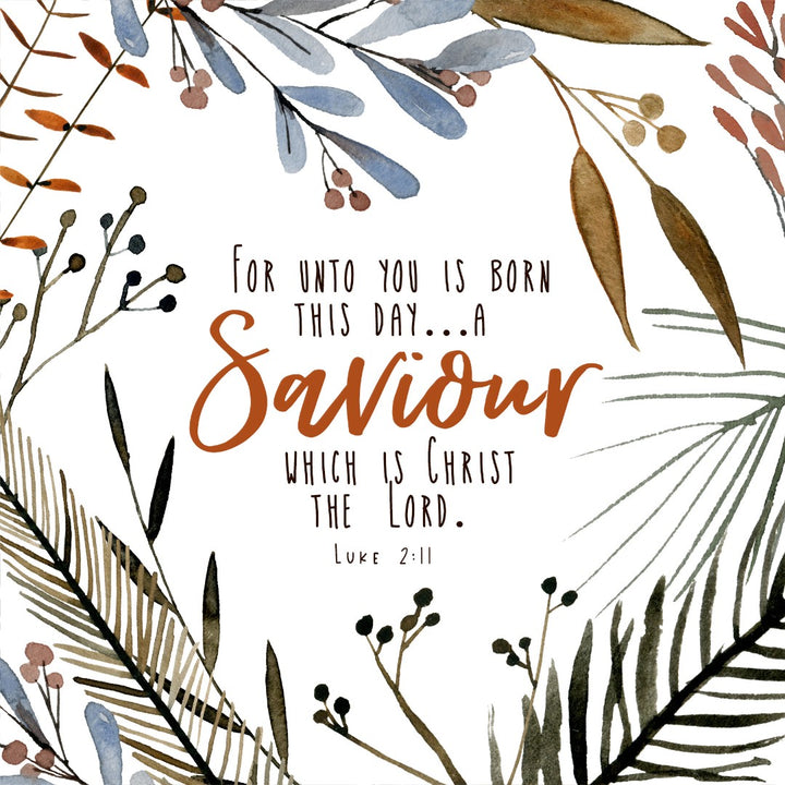 For Unto You Is Born This Day - Christmas Card - Re-vived