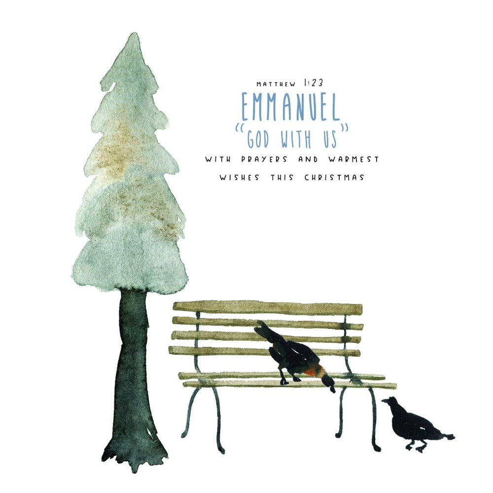 Thinking Of You At Christmas Time - Christmas Card - Re-vived