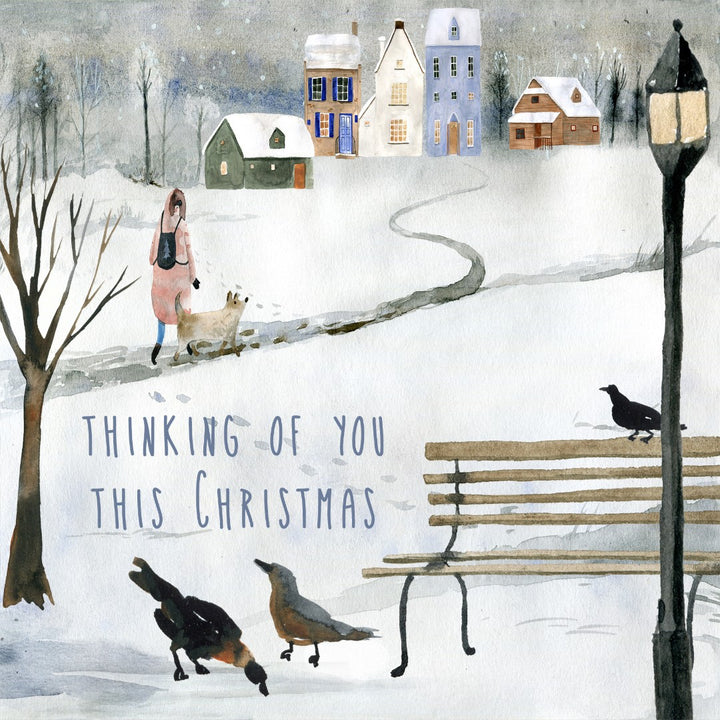 Thinking Of You At Christmas Time - Christmas Card - Re-vived