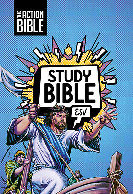 The Action Bible Study Bible ESV, Blue - Re-vived