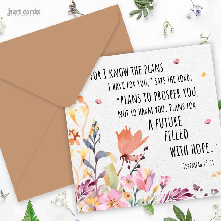 I Know The Plans Seeded Card