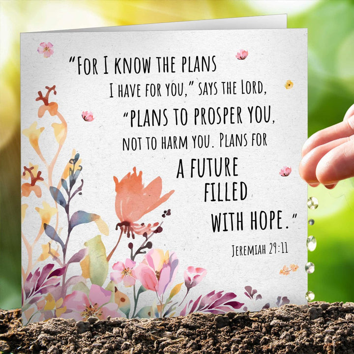 I Know The Plans Seeded Card