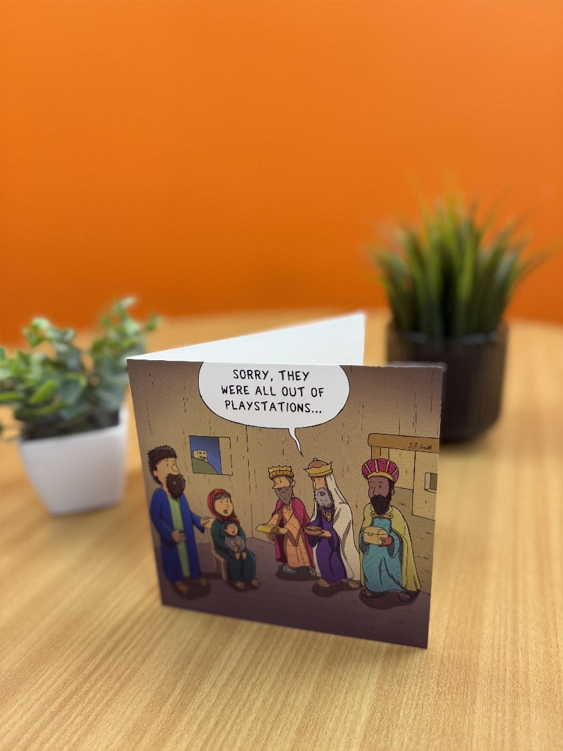 Wise Men Gifts Christmas Card - Nutty Nativity