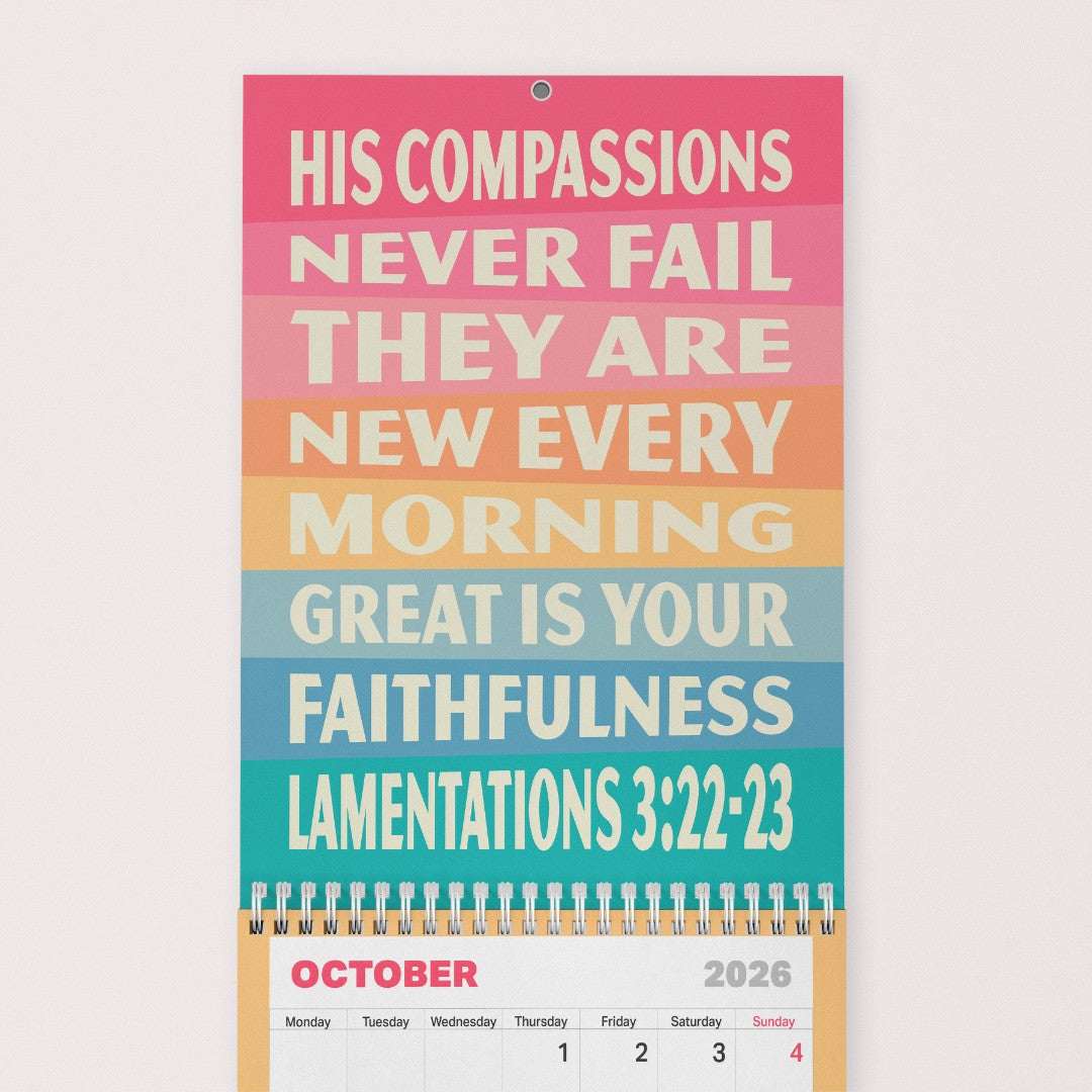 2026 His Compassions Never Fail Calendar