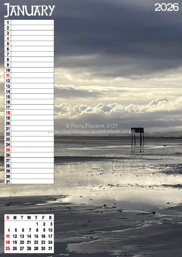 Holy Island Moments 2026 Wall Calendar