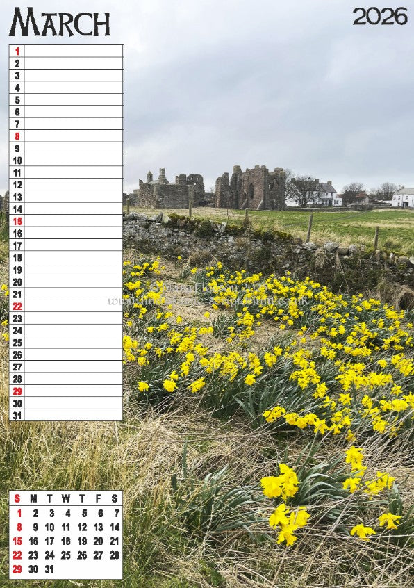 Holy Island Moments 2026 Wall Calendar