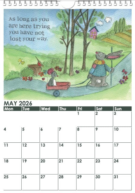 My Painted Bear 2026 Annual Wall Calendar