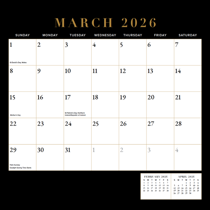 The Chosen 2026 Wall Calendar (UK + IRL Edition)