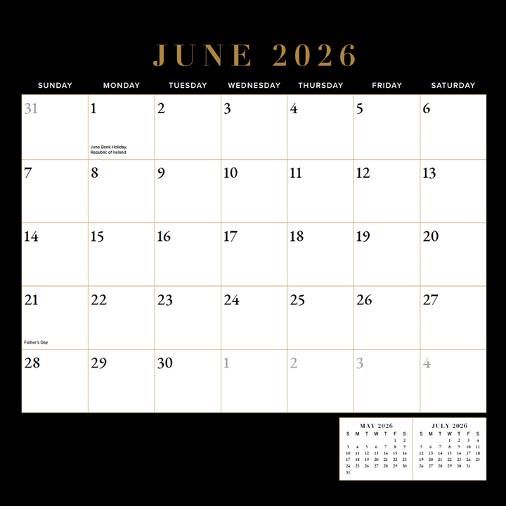 The Chosen 2026 Wall Calendar (UK + IRL Edition)