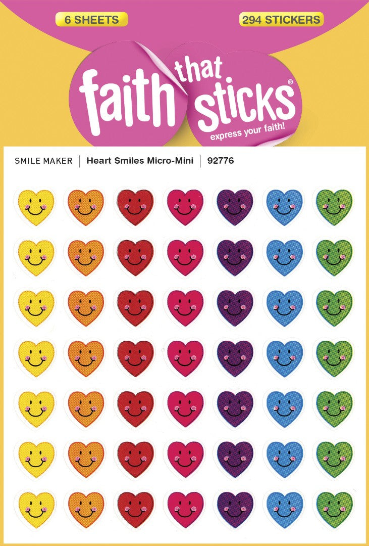 Heart Smiles Micro-Mini - Faith That Sticks Stickers