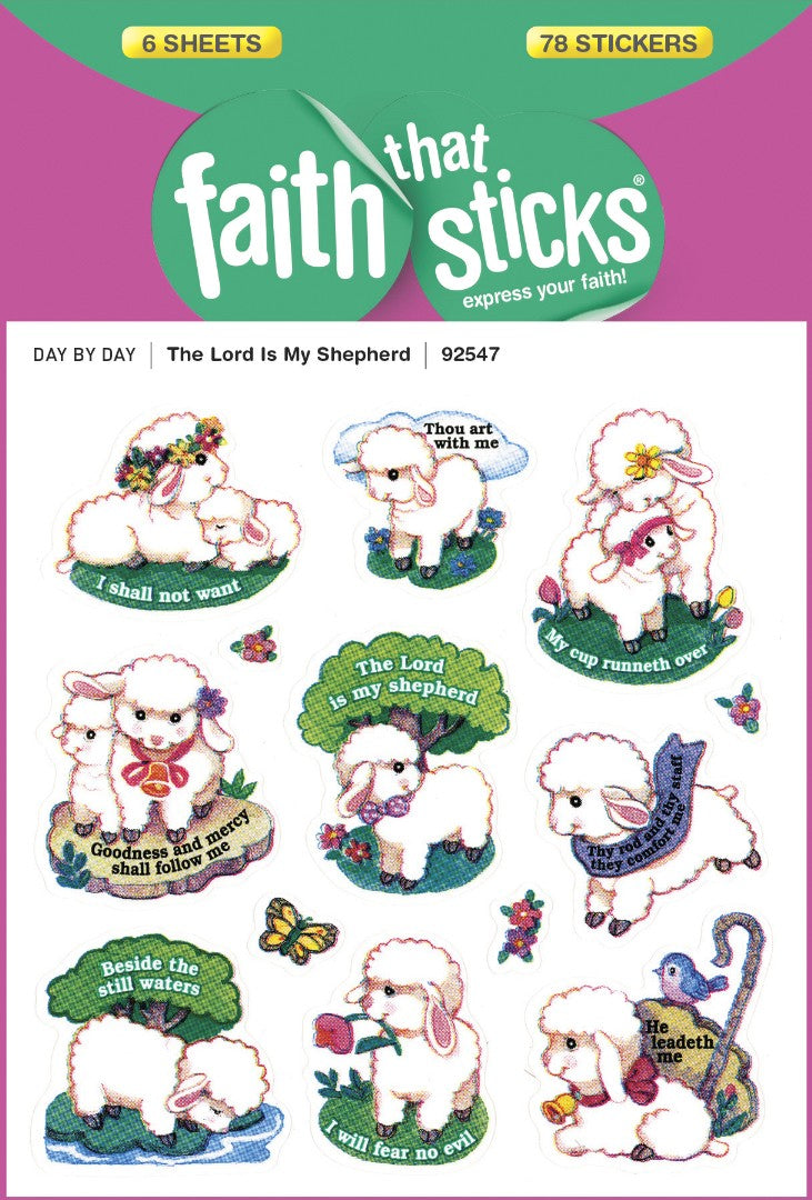 Lord Is My Shepherd - Faith That Sticks Stickers