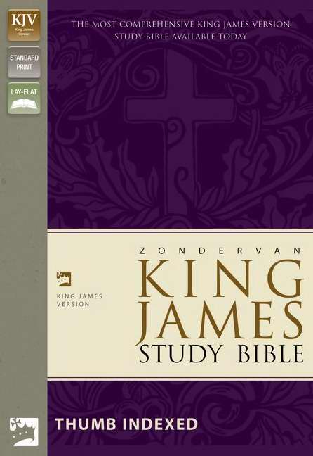 KJV Zondervan Study Bible, Burgundy, Indexed