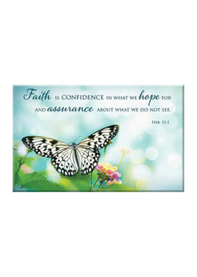 Butterfly Hebrew 11:1  Magnet
