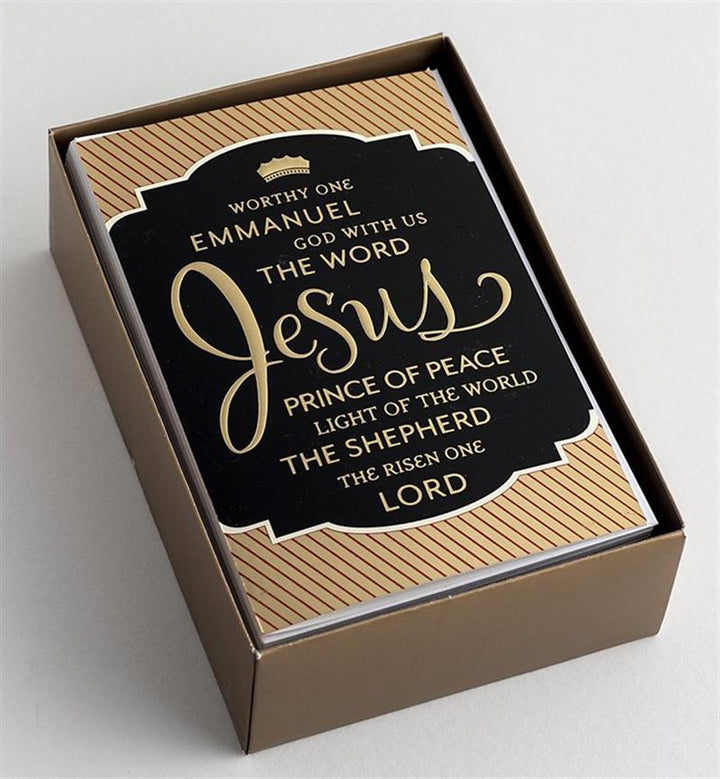 Christmas Boxed Cards: Names of Jesus (pack of 50) - Re-vived