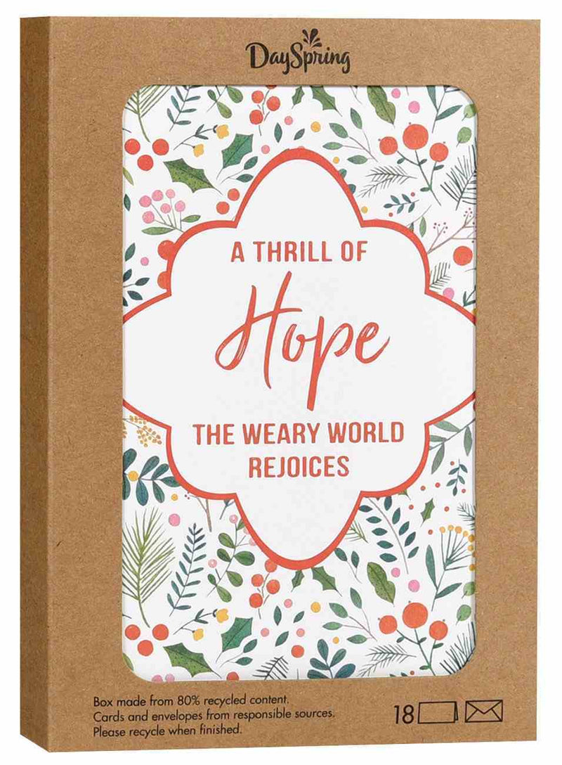 Christmas Boxed Cards: Thrill Of Hope (Pack of 18)