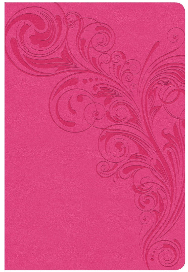 CSB Giant Print Reference Bible, Pink Leathertouch, Indexed
