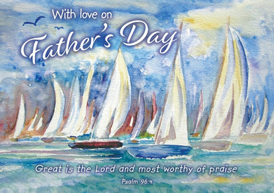 With Love on Father's Day Postcard (pack of 20) - Re-vived