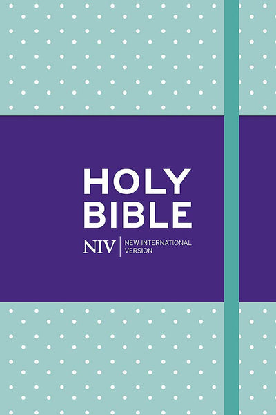 NIV Pocket Mint Polka-Dot Notebook Bible - Re-vived