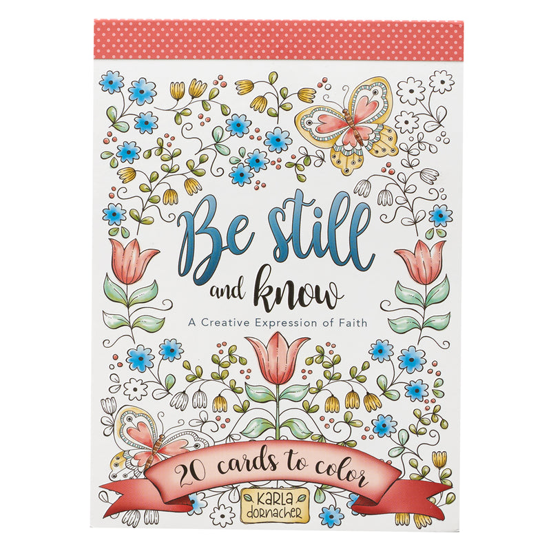 Coloring Card Book: Be Still and Know