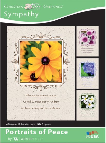 Boxed Card Sympathy - Portraits of Peace (pack of 12) - Re-vived