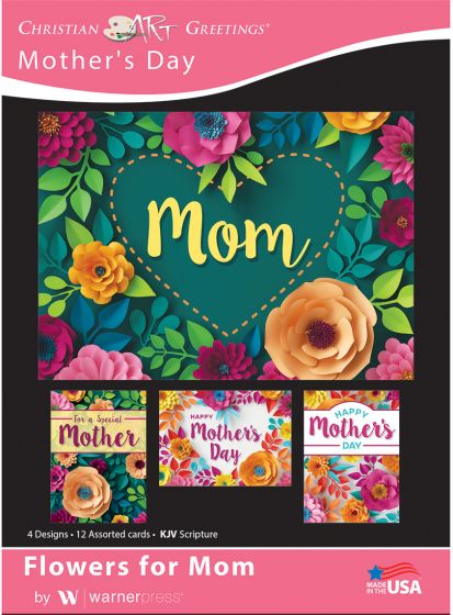 Boxed Card - Flowers for Mom (pack of 12) - Re-vived