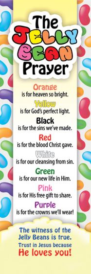 Jelly Bean Prayer Bookmark - Re-vived