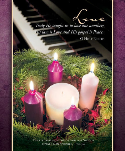 Advent Love Bulletin Large (Pack of 100) - Re-vived