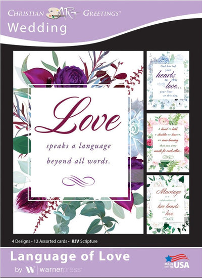 Language of Love Wedding Boxed Cards (pack of 12) - Re-vived