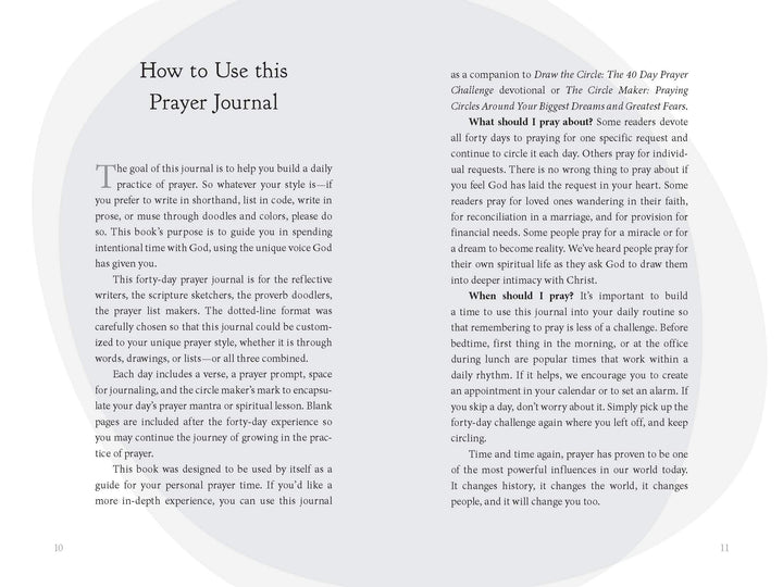Draw The Circle Prayer Journal - Re-vived